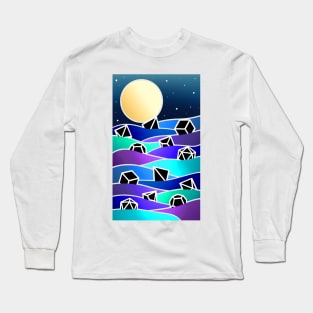 Dice in Waves - Whirlpool Long Sleeve T-Shirt